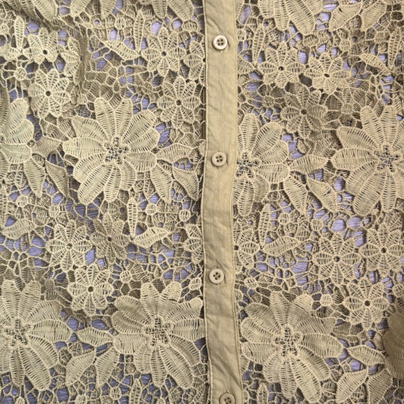 💓 joie flower button up lace blouse - Picture 2 of 11